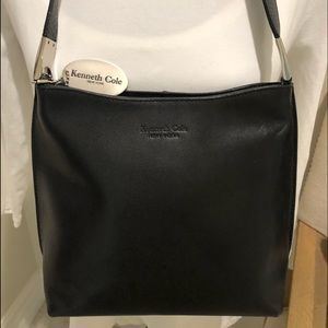 Kenneth Cole Black Leather Small Bag